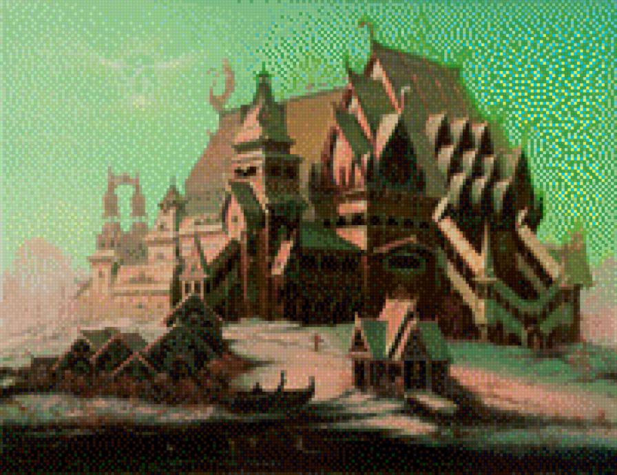 Храм - картина угланова - предпросмотр