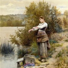 Схема вышивки «постирушки»