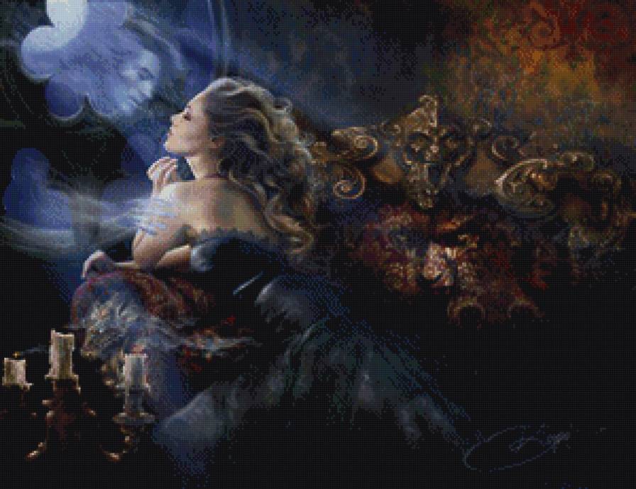 влюбленный призрак - девушка, фэнтези - предпросмотр