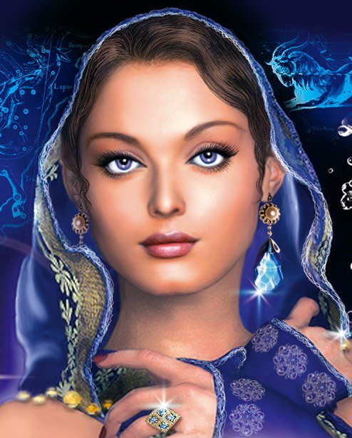 №711697 - картина, красота, портрет, фэнтези, девушка - оригинал