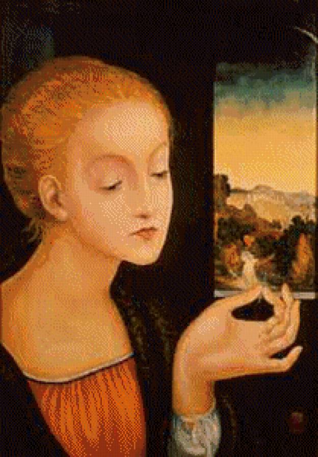 №712147 - девушка, картина, портрет - предпросмотр