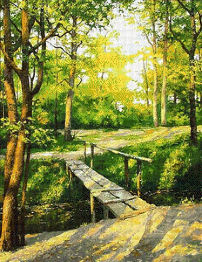 Мостик - пейзаж, природа - предпросмотр