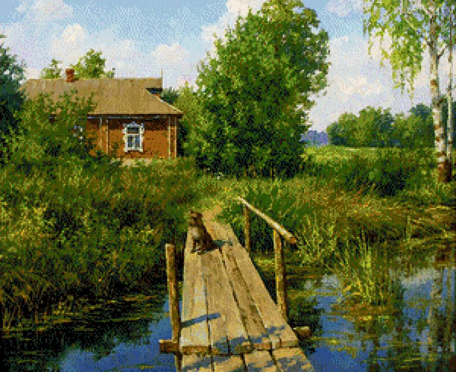 Деревенский мотив 3 - природа, пейзаж - предпросмотр