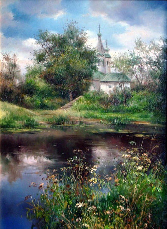 Дорога к храму 3 - религия, пейзаж, храм - оригинал