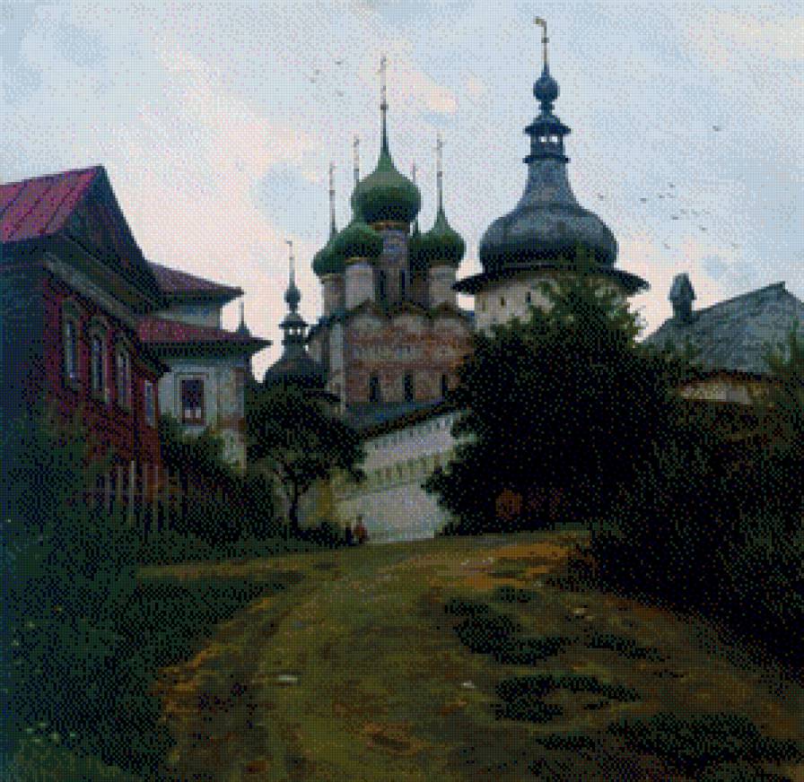 Дорога к храму 4 - религия, храм, пейзаж - предпросмотр