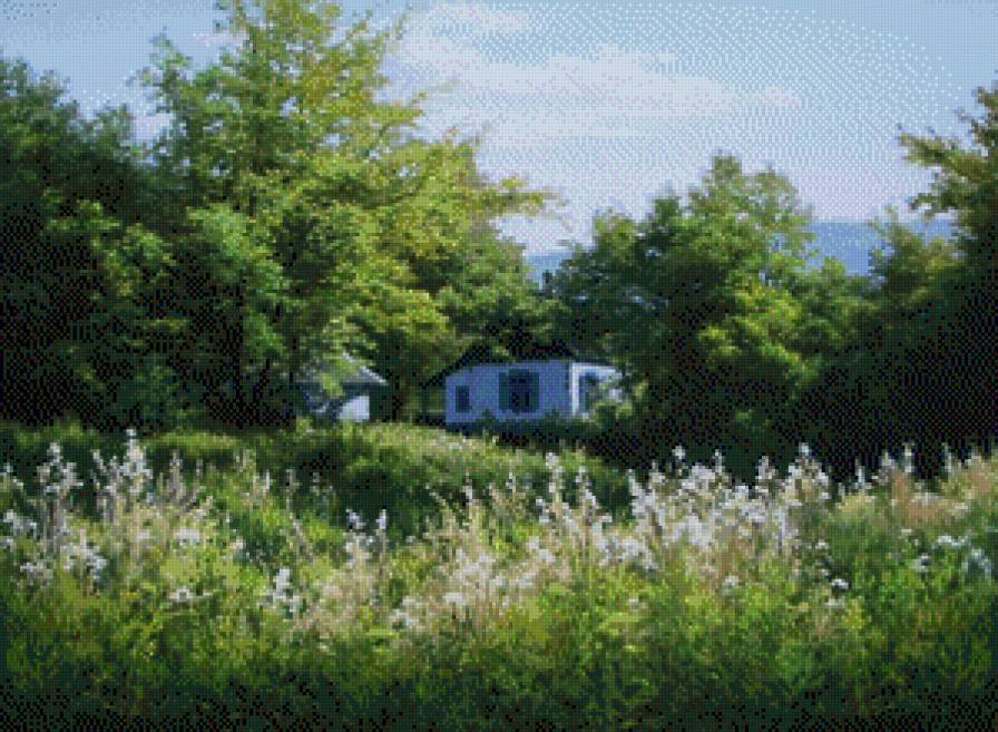 Деревенский мотив 12 - деревня, пейзаж, природа - предпросмотр