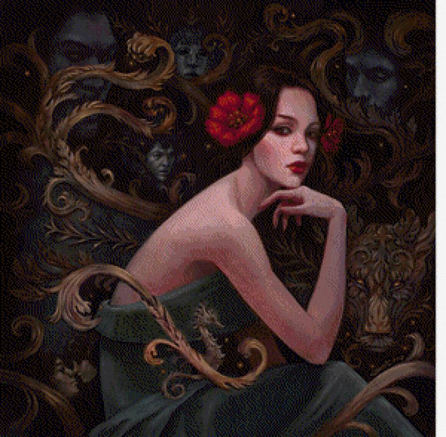 Эмоции - люди, дама - предпросмотр