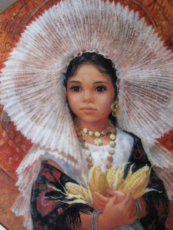 Девочка индианка - люди, дама - оригинал