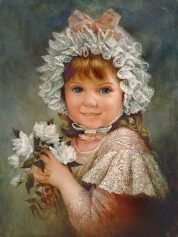 Ретро девочка 3 - люди, дама - оригинал