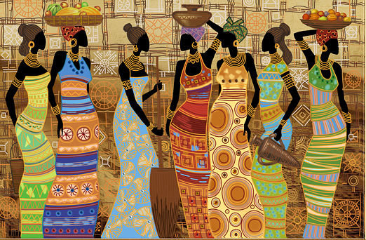 серия Африка - девушка, люди - оригинал