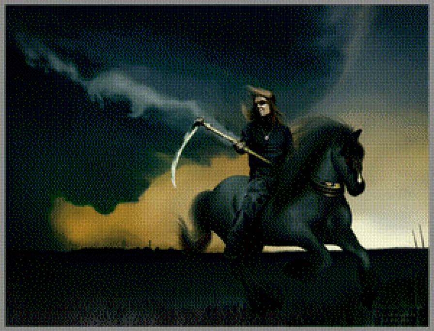 death knight - death, alexi_laiho, horse - предпросмотр