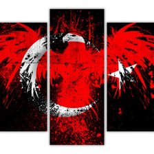 Схема вышивки «turk bayrak»