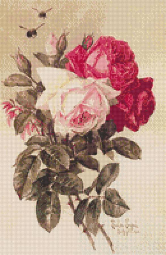 Розы - винтаж, розы - предпросмотр