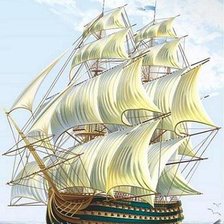 Схема вышивки «корабли»