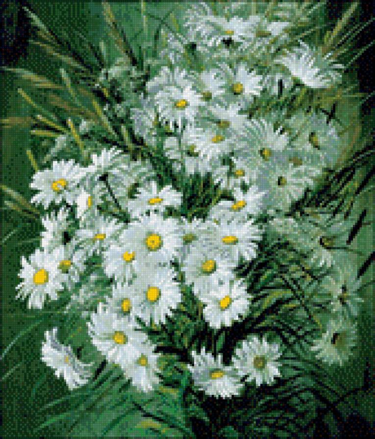 Букет ромашек - цветы - предпросмотр