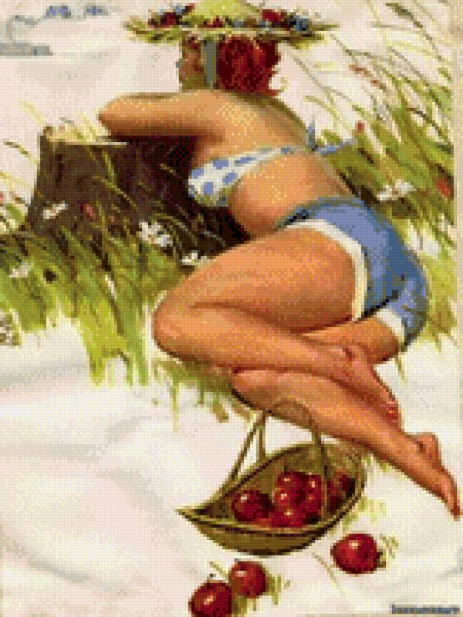 Хильда в поле - хильда, забавные миниатюры, женщины - предпросмотр