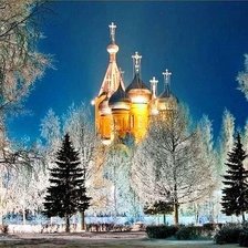 Схема вышивки «Храм»