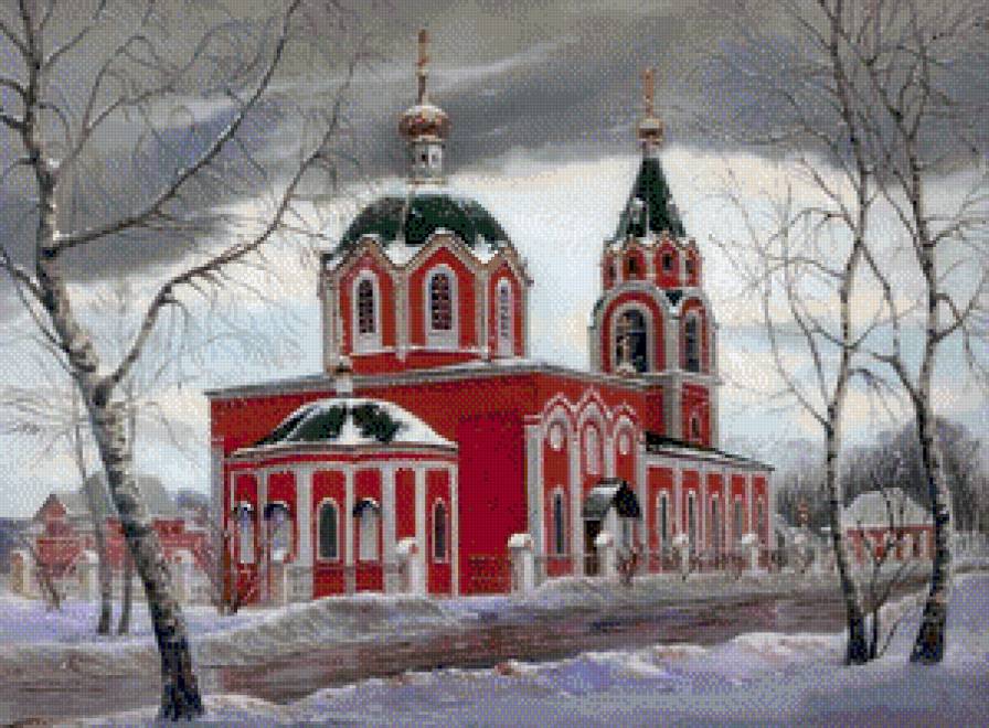 Дорога к храму 10 - храм, пейзаж, религия - предпросмотр