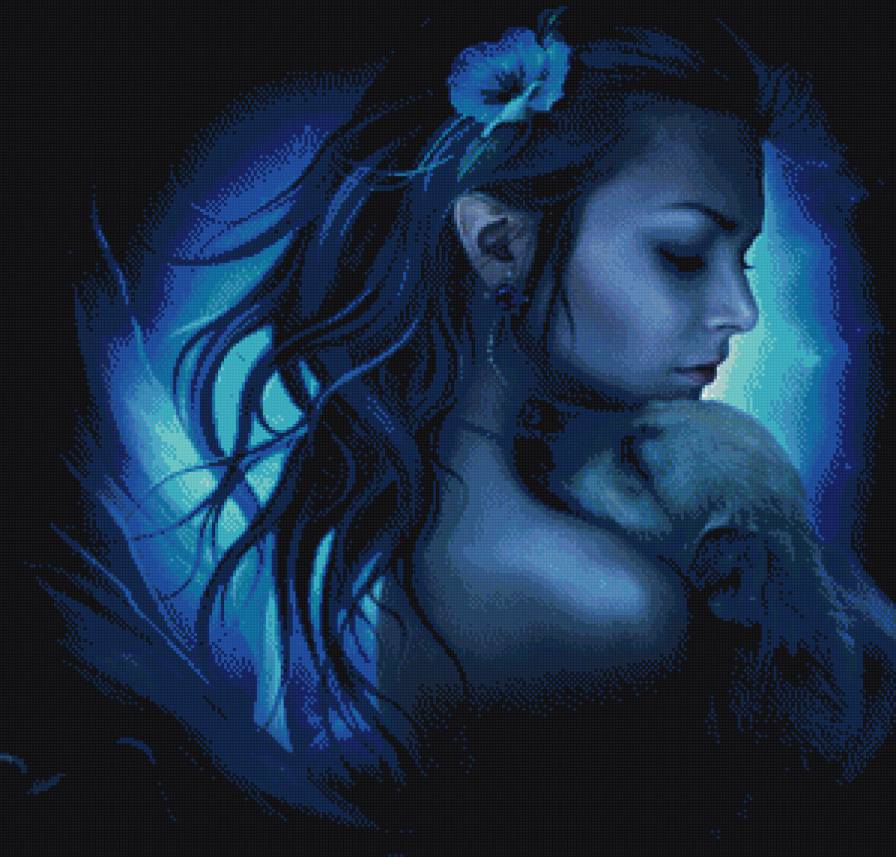 нежный друг - девушка, собака - предпросмотр