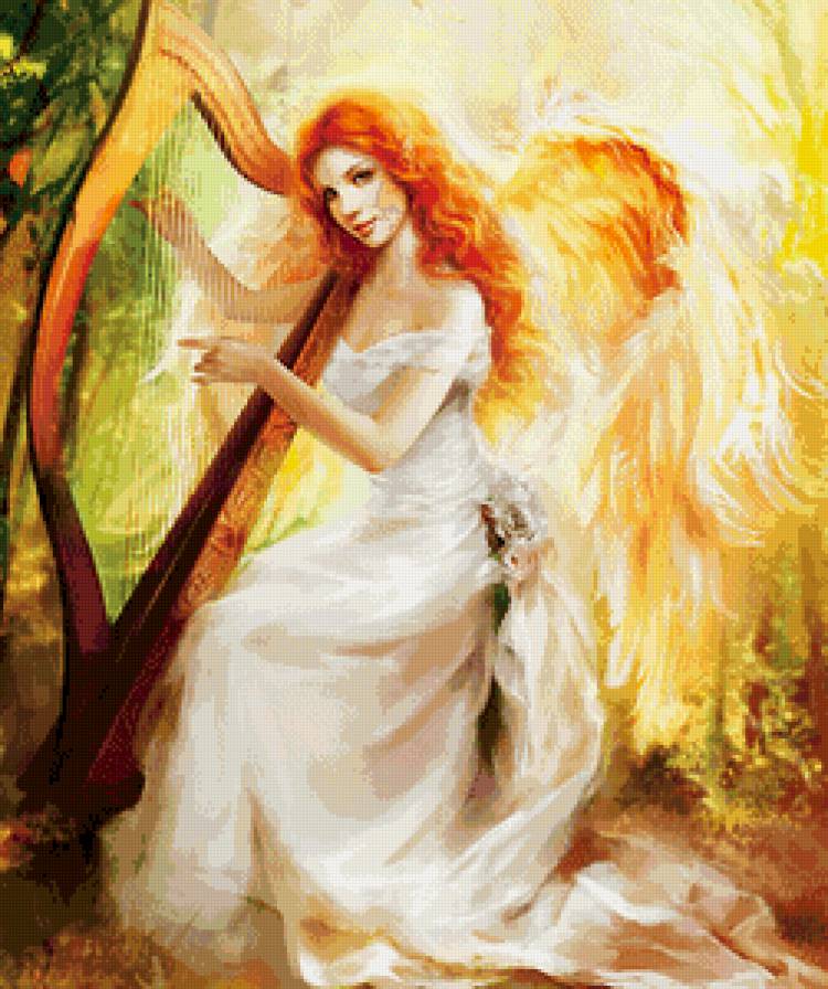 огненный ангел - девушка, ангел - предпросмотр