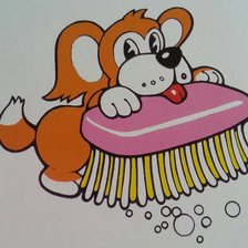 Схема вышивки «щенок»