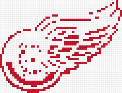 Эмблема хоккейного клуба detroid red wings - предпросмотр