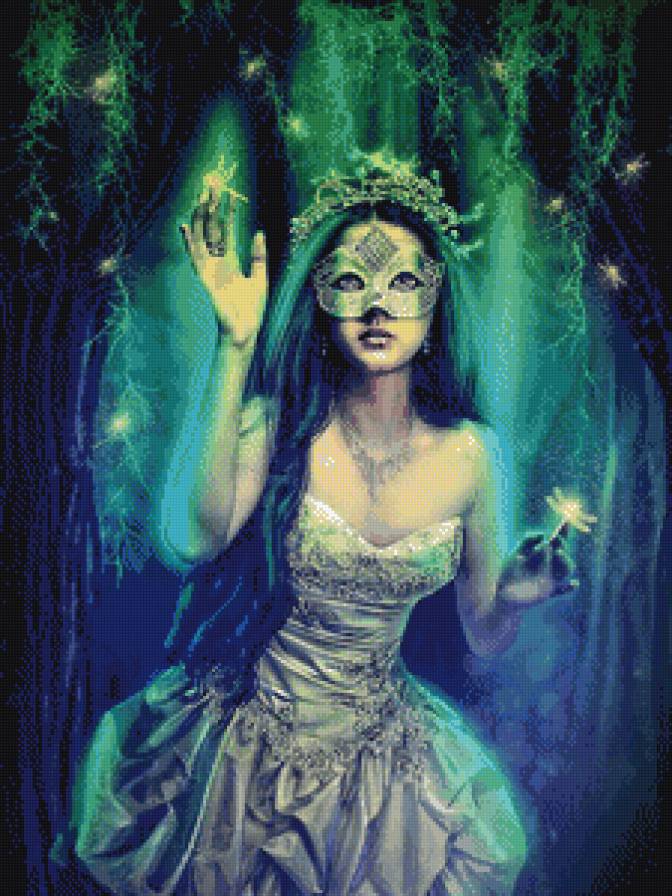 повелительница светлячков - фэнтези, девушка - предпросмотр