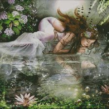 Схема вышивки «отражение»