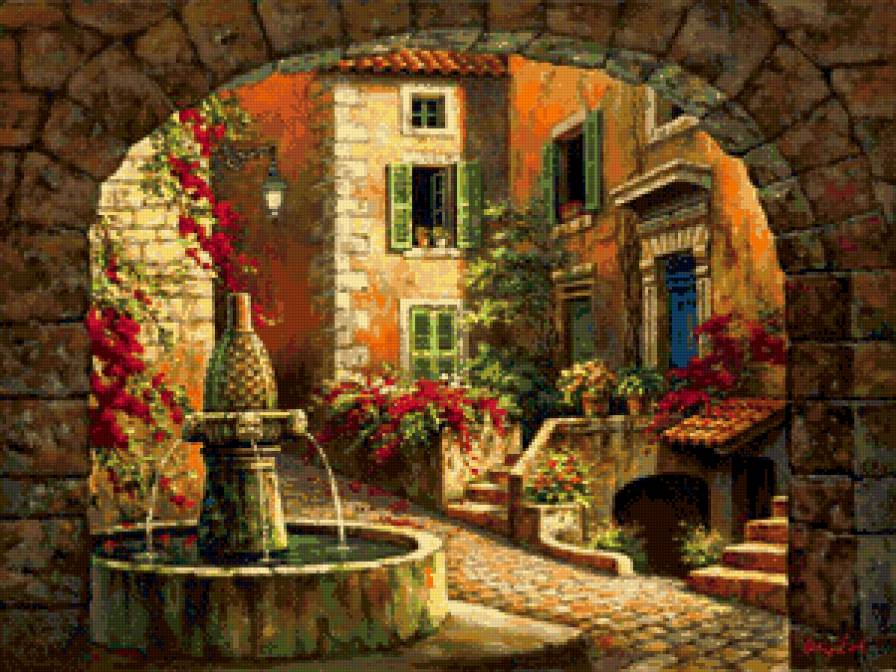 пейзаж - пейзаж, природа, дом - предпросмотр