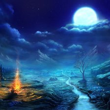 Схема вышивки «ночь»