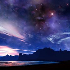 Схема вышивки «ночь»