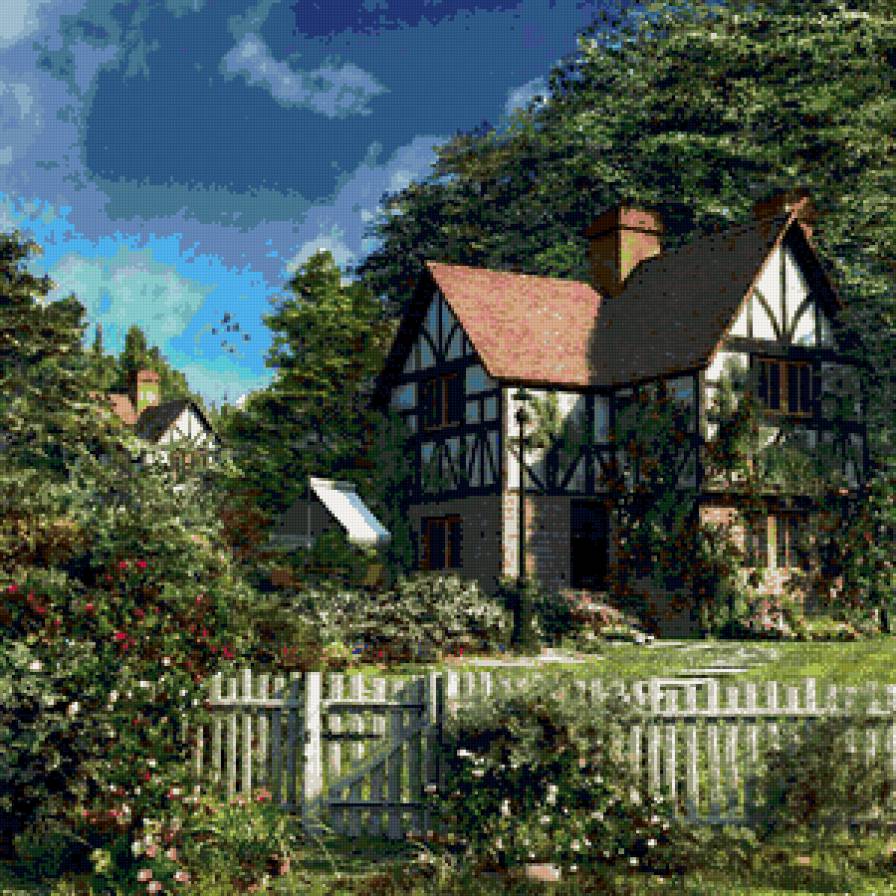 домик - пейзаж, природа, дом - предпросмотр