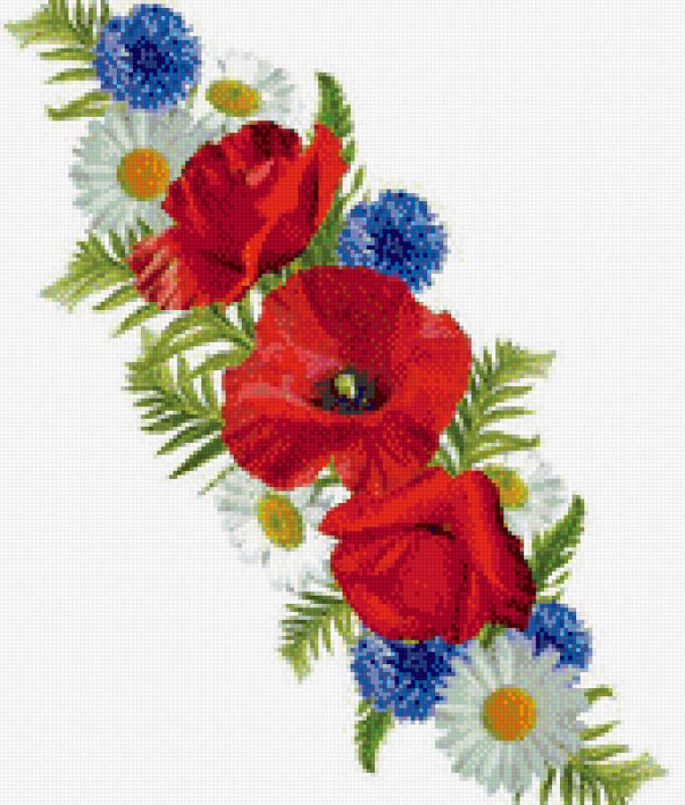 маки,ромашки,васильки - маки, васильки, ромашки - предпросмотр