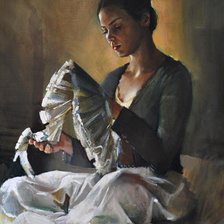 Схема вышивки «Девушка»