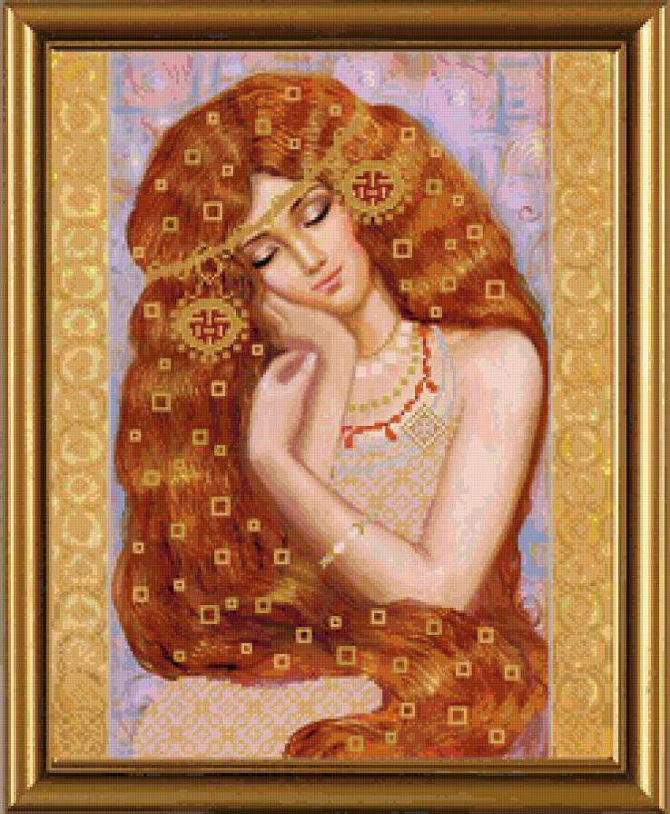 Купава - девушка, портрет - предпросмотр