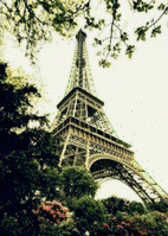 №717311 - пейзаж, эйфелева башня, париж, франция, города, столицы - предпросмотр