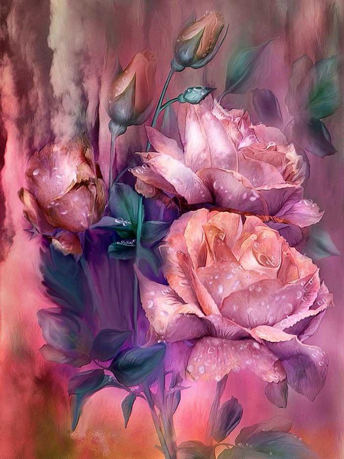 Carol Cavalaris - розы, цветы, розовый - оригинал