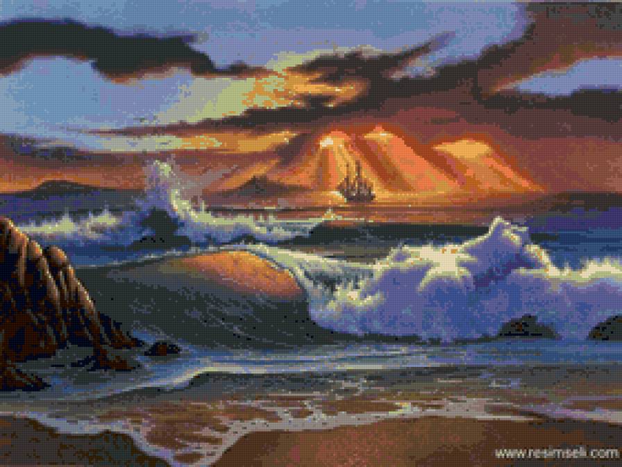 закат - море ветер простор - предпросмотр