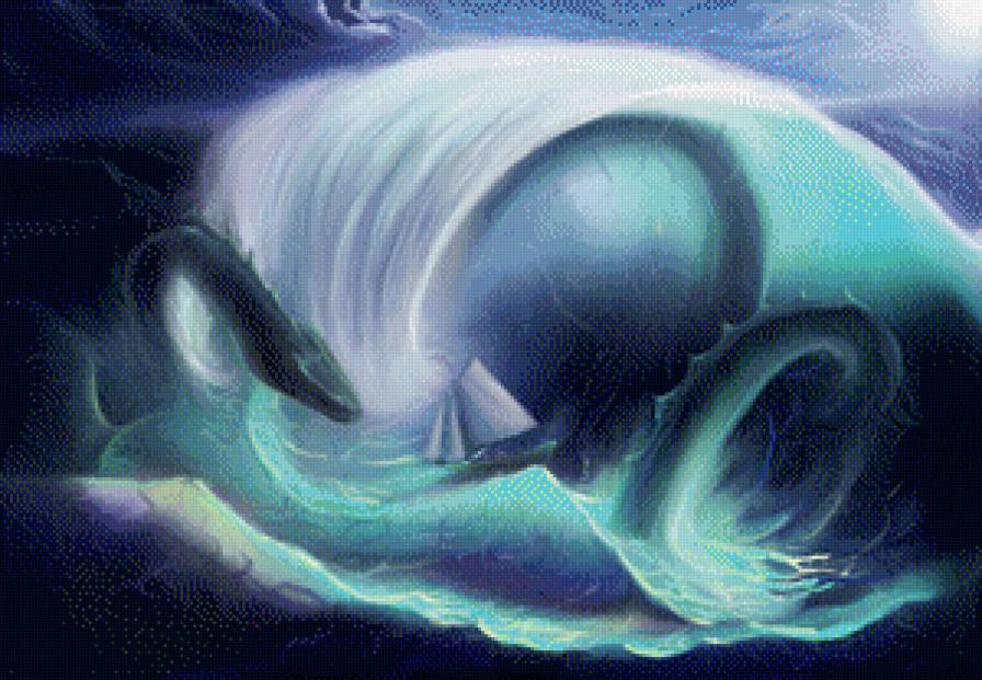 Морское путешествие - путешествие, волны, вода, море, змей - предпросмотр