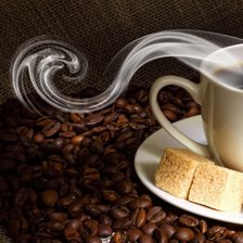 Схема вышивки «кофе»