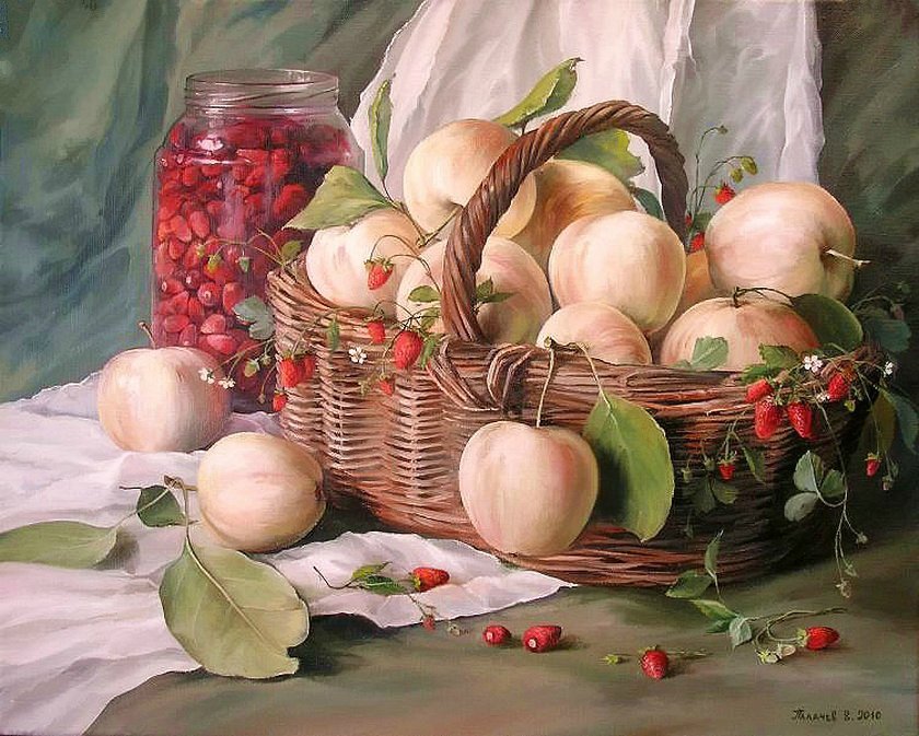 серия "фрукты" - фрукты.персики.компот - оригинал