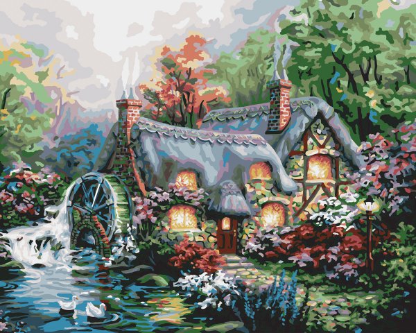 Мельница - пейзаж - оригинал