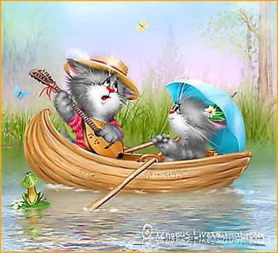 котики в лодке - оригинал