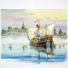 Схема вышивки «Парусники мира 11»