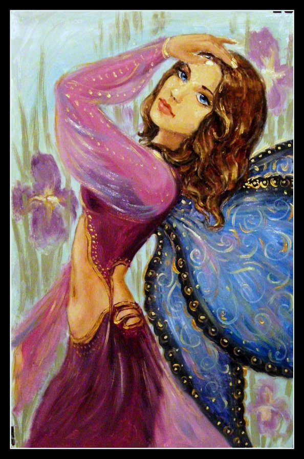 женский образ - люди, девушки, бабочка, фентези, женщина, портрет - оригинал