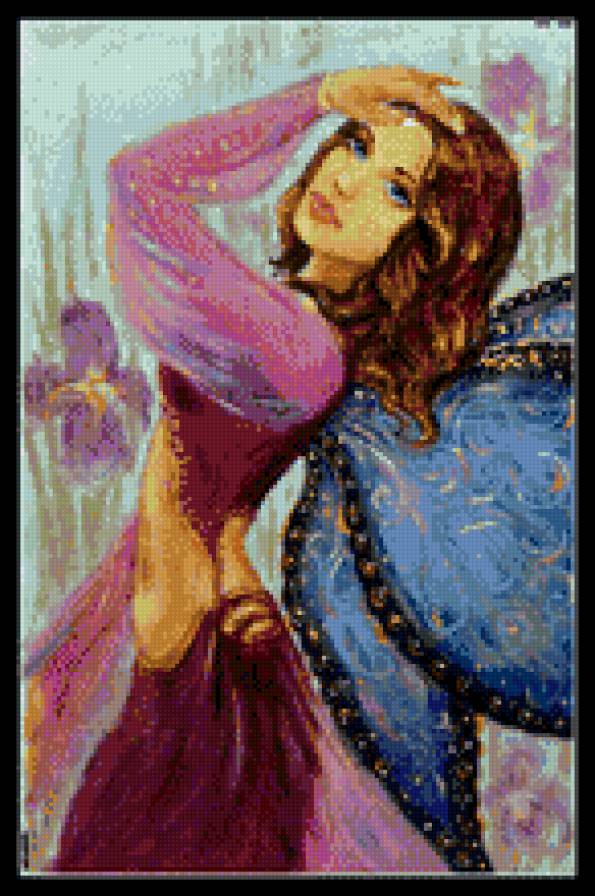 женский образ - девушки, женщина, бабочка, люди, портрет, фентези - предпросмотр