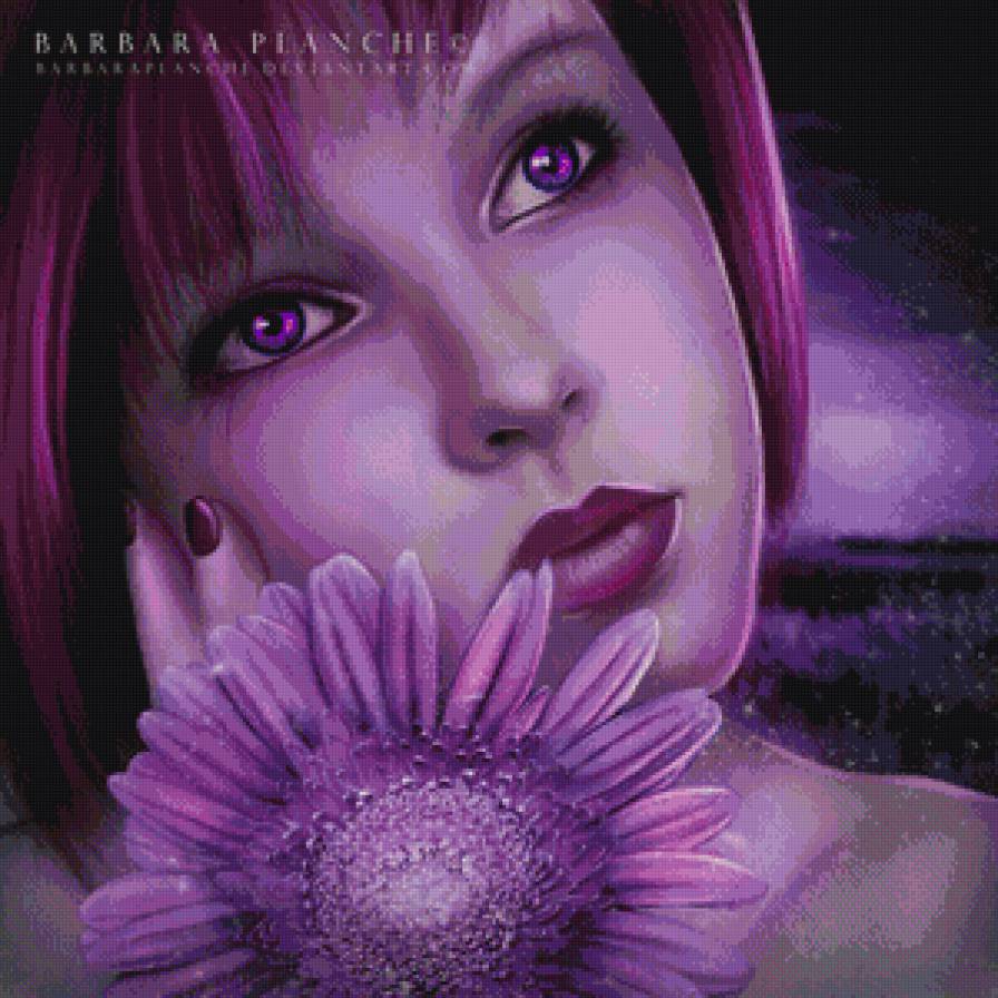 сереневые мечты - девушка - предпросмотр