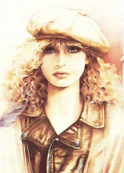 Модница - девушка, портрет - оригинал