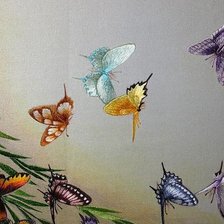 Оригинал схемы вышивки «бабочки» (№719205)