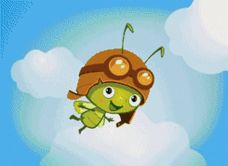 букашка - насекомые, детская, детское, детям, букашка, летчик - предпросмотр